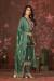 Picture of Ravishing Organza Sea Green Straight Cut Salwar Kameez