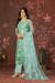 Picture of Organza Light Blue Straight Cut Salwar Kameez