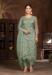 Picture of Organza Dark Sea Green Straight Cut Salwar Kameez