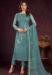 Picture of Net Light Slate Grey Straight Cut Salwar Kameez