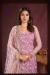 Picture of Net Pale Violet Red Straight Cut Salwar Kameez