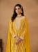 Picture of Georgette Dark Golden Rod Straight Cut Salwar Kameez