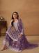 Picture of Georgette Medium Purple Straight Cut Salwar Kameez