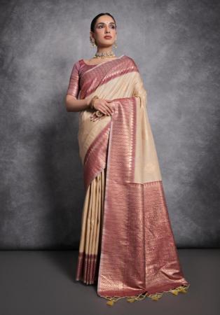 Picture of Marvelous Silk Beige Saree