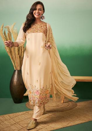 Picture of Statuesque Georgette Peru Straight Cut Salwar Kameez