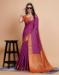 Picture of Shapely Silk Dark Orchid Saree