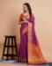 Picture of Shapely Silk Dark Orchid Saree