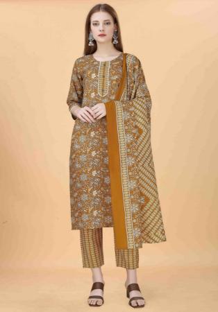 Picture of Sublime Cotton Chocolate Readymade Salwar Kameez