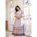 Picture of Lovely Chiffon Plum Readymade Salwar Kameez