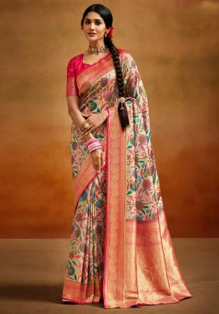 Picture of Marvelous Silk Tan Saree