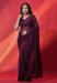 Picture of Fine Georgette Saddle Brown Saree