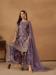 Picture of Net & Satin Violet Straight Cut Salwar Kameez