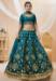 Picture of Well Formed Silk Teal Lehenga Choli