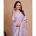 Picture of Lovely Organza Light Steel Blue Saree