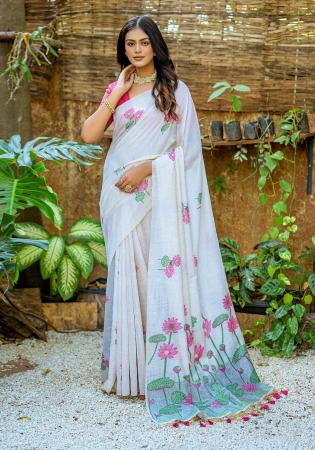 Picture of Pleasing Silk Grey Saree