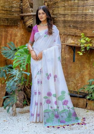 Picture of Classy Silk Rosy Brown Saree