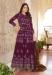 Picture of Sightly Georgette Brown Anarkali Salwar Kameez