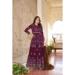 Picture of Sightly Georgette Brown Anarkali Salwar Kameez