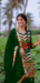 Picture of Georgette Dark Green Straight Cut Salwar Kameez