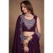 Picture of Bewitching Georgette Saddle Brown Lehenga Choli