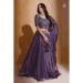 Picture of Silk & Organza Dark Slate Blue Lehenga Choli