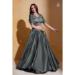 Picture of Bewitching Silk & Organza Slate Grey Lehenga Choli