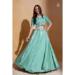 Picture of Silk & Organza Light Steel Blue Lehenga Choli