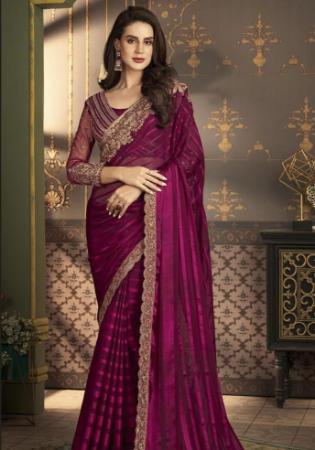 Picture of Superb Silk Saddle Brown Saree