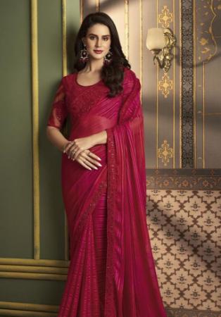 Picture of Marvelous Silk Fire Brick Saree