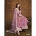 Picture of Georgette Pale Violet Red Straight Cut Salwar Kameez