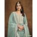 Picture of Georgette Dark Sea Green Straight Cut Salwar Kameez