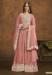 Picture of Georgette Pale Violet Red Straight Cut Salwar Kameez