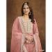 Picture of Georgette Pale Violet Red Straight Cut Salwar Kameez