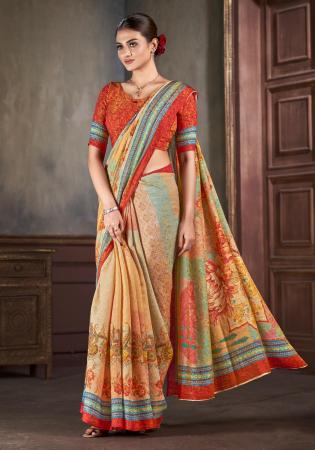 Picture of Grand Silk Dark Khaki Saree