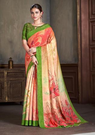 Picture of Fine Silk Tan Saree