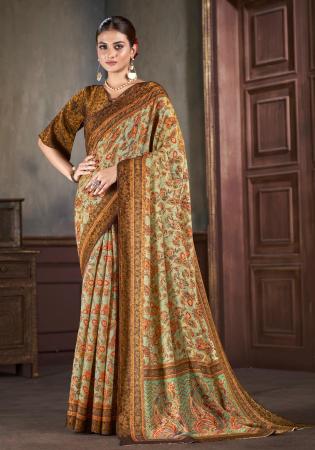 Picture of Grand Silk Rosy Brown Saree