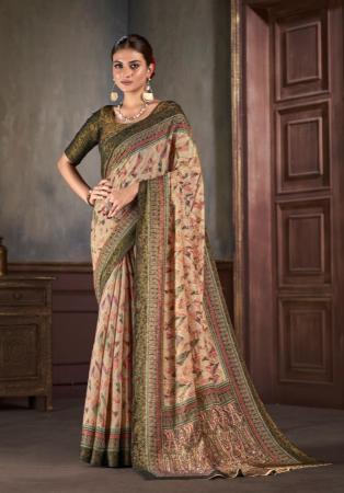 Picture of Fine Silk Rosy Brown Saree