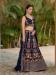 Picture of Fine Georgette Navy Blue Lehenga Choli