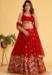 Picture of Stunning Georgette & Net Dark Red Lehenga Choli