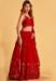 Picture of Alluring Georgette & Net Dark Red Lehenga Choli