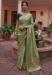 Picture of Gorgeous Chiffon Dark Olive Green Saree