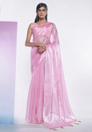 Picture of Well Formed Chiffon Thistle Saree