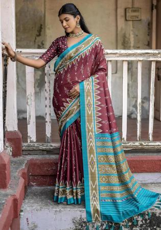 Picture of Appealing Silk Brown Saree