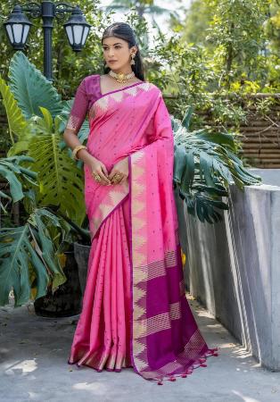 Picture of Taking Silk Pale Violet Red Saree