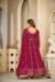 Picture of Georgette & Net Fire Brick Anarkali Salwar Kameez