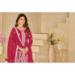 Picture of Fascinating Silk Fire Brick Straight Cut Salwar Kameez