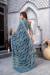 Picture of Shapely Chiffon Light Slate Grey Saree