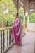 Picture of Stunning Silk Rosy Brown Saree