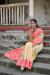 Picture of Appealing Silk Pale Golden Rod Saree