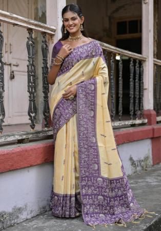 Picture of Graceful Silk Beige Saree